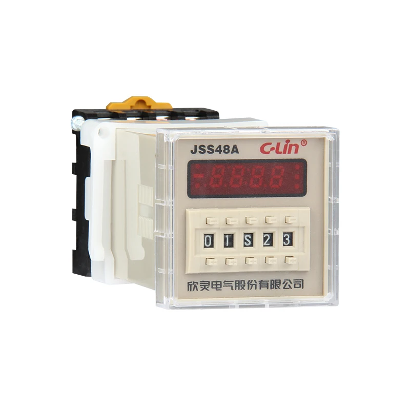 

JSS48A Number Show Time Relay Two Group Electricity Time Delay Suspend Zero 11 Only Foot AC220V