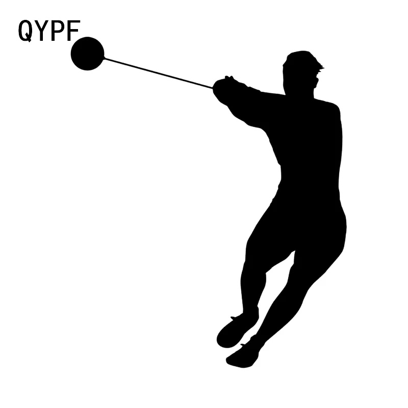 

QYPF 11.1*13.4CM Funny Gym Fitness Player Decor Car Styling Sticker Accessories Vinyl C16-0845