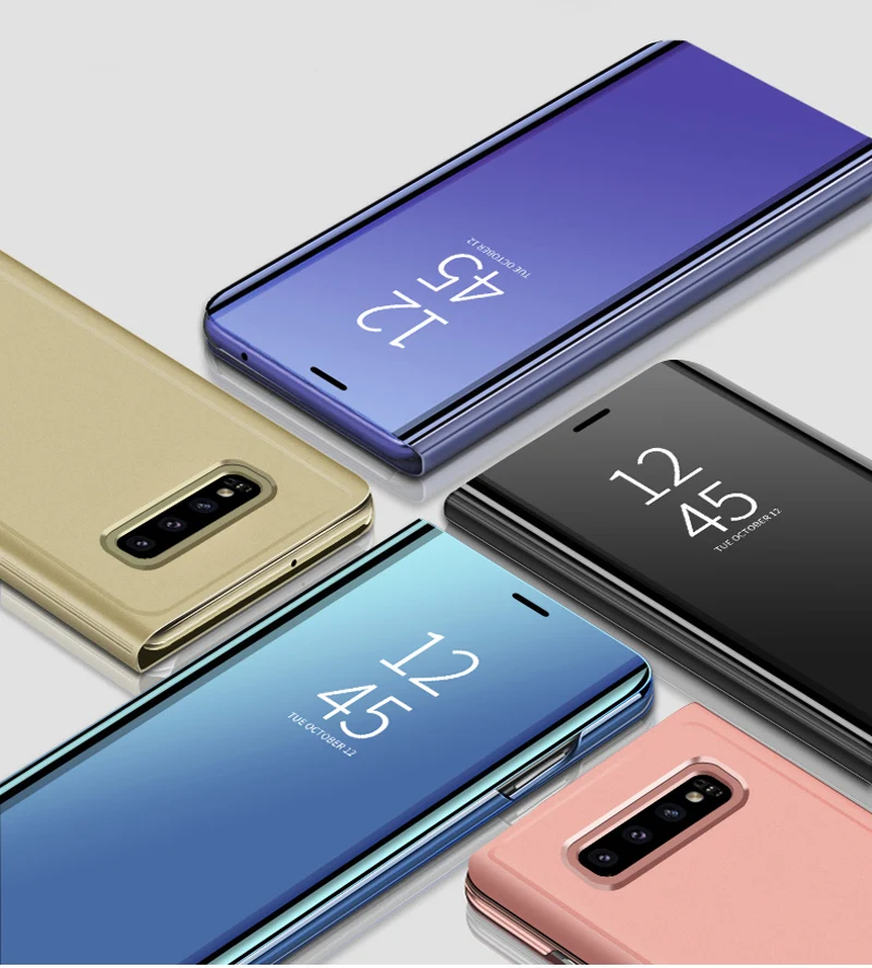 

Smart Mirror Flip Case For Samsung Galaxy S10 S10e Plus M20 M10 Protective Cover Fundas Coque