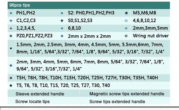 ProsKit 100 шт разные силовые биты SD-2310 все в одном наборе отвертка обменные биты для DIY храпового инструмента стальные биты