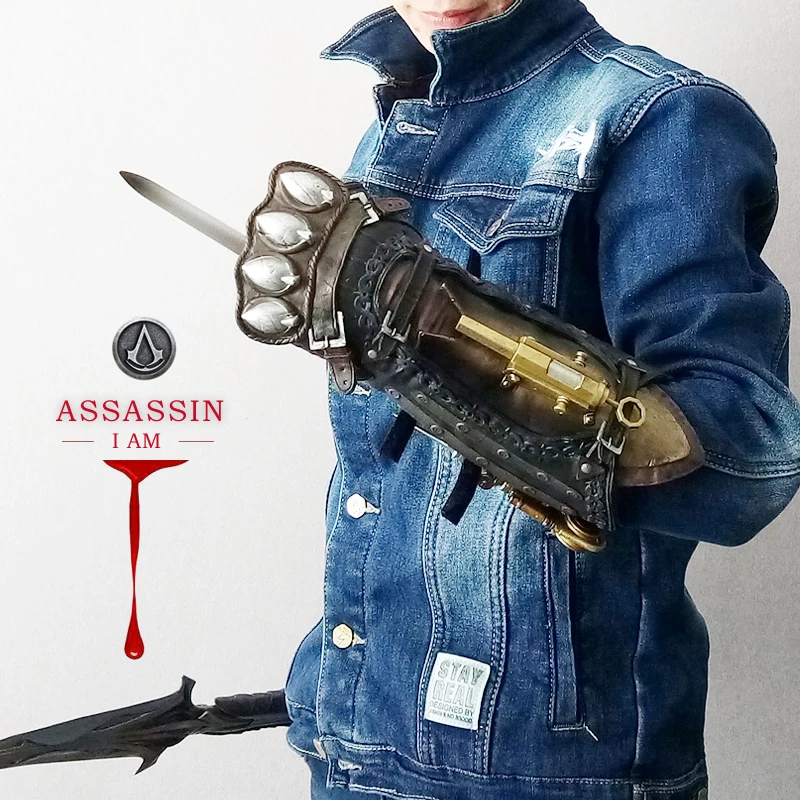 Механическая рука аниме fierce hand do assassins creed 6 COSPLAY1: 1 браслет chainattacker рукав меч коробка модель аниме фигурка