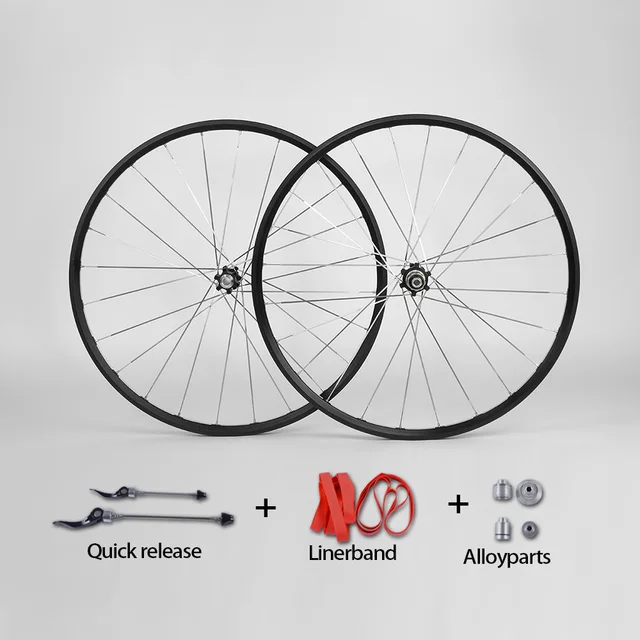 Cheap 29ER MTB Wheels Alloy 24 Holes 27.5ER Bicycle 650B Wheels Disc Brake Mountain Bike Wheels CNC Rims 27.5/29 MTB Wheelset 2017