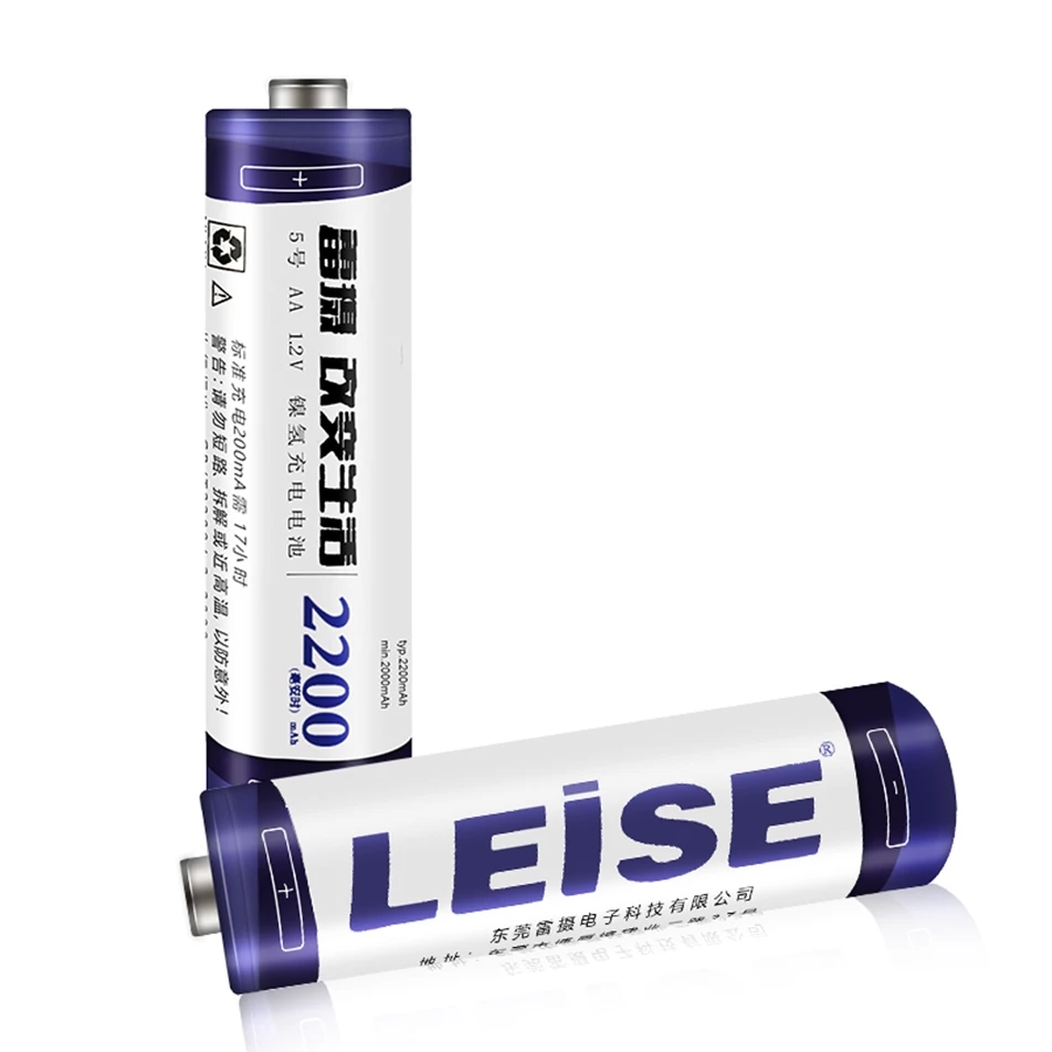 LEISE 20pcs AA Аккумуляторная батарея 1,2 v Ni-MH 2A 2200 mAh батареи рециркулируют 1000 раз AA батареи для дистанционного управления игрушки