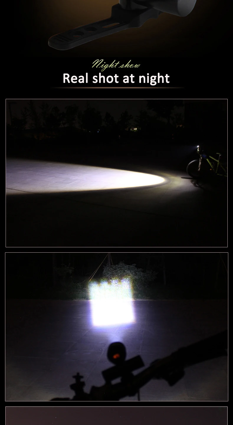 Discount kava Bicycle Light Power Bank Waterproof USB Rechargeable Bike Light Side Warning Flashlight 700 Lumen 18650 2000mAh 5 Modes 5