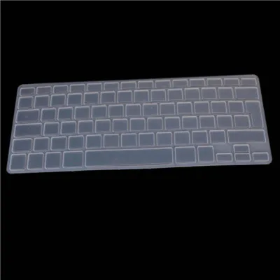 transparent Силиконовая мягкая цветная Azerty Клавиатура клавир кожный чехол для Mac Book Pro Macbook Air 1" 15" 1" Air 13 дюймов французский Великобритания/ЕС - Цвет: transparent