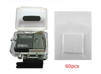 60pcs/lot Gopro Anti-Fog Inserts Anti Fog Drying Inserts for Gopro Hero 4 3+ 3 2 SJCAM Xiaomi yi Action Camera