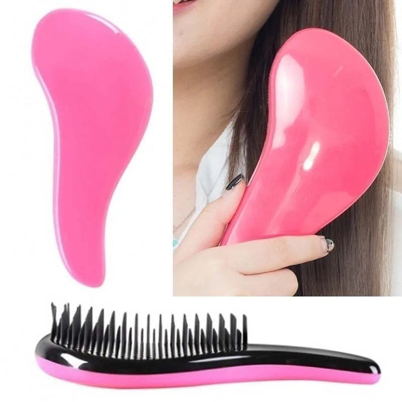 

Magic Handle Tangle Detangling Comb Shower Hair Brush Salon Styling Hot Hairbrush Tamer Hair Comb Women Girls Hair