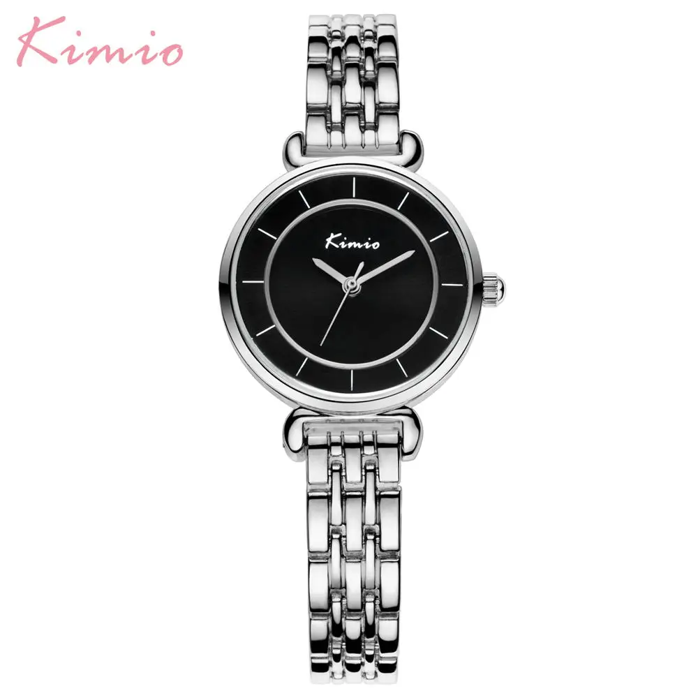 Kimio золотые часы женские креативные стальные женские часы с браслетом женские часы Relogio Feminino Montre Femme - Цвет: KW6028S-SB02