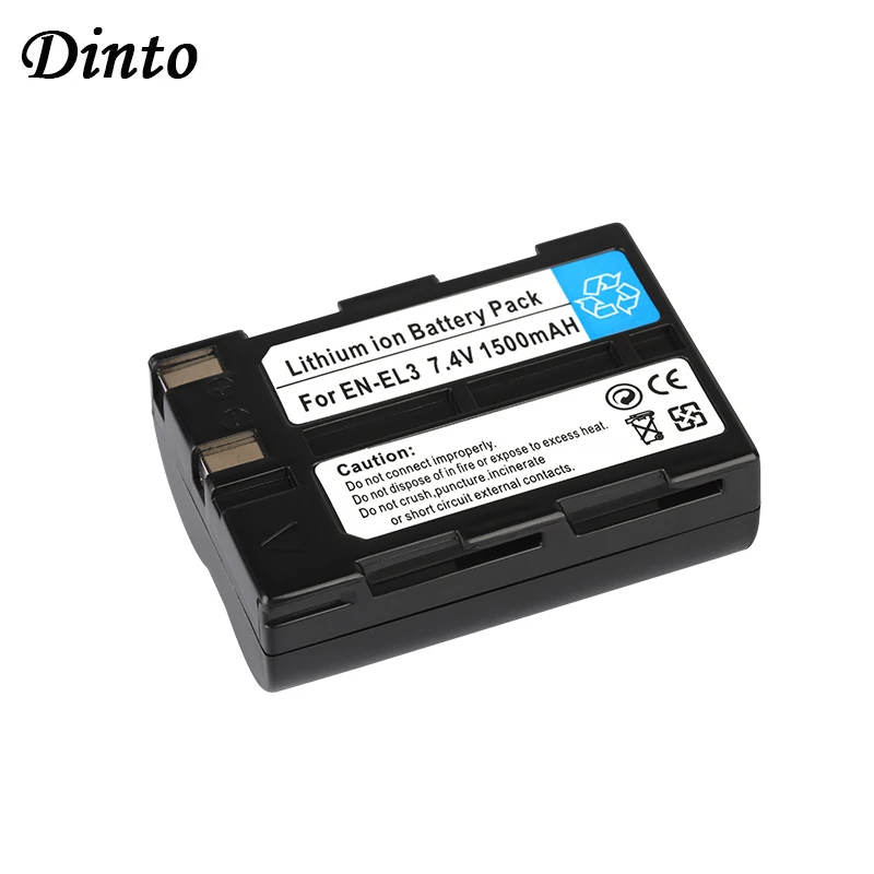 Dinto 1pc 1500mAh EN EL3 ENEL3 запасной аккумулятор для цифровой камеры Nikon D100 D100SLR D50 D70