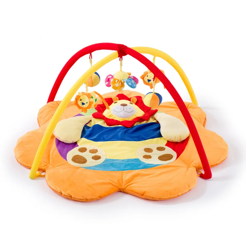 Игрушки для малышей в подарок игровой коврик для тренировок, мягкое младенческое на коврике арабских цифр 3D подвижная игра Мат Коврик для ползания детский коврик образовательные 90 см* 90 см - Цвет: lion B