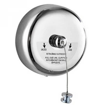 Stainless Steel Wall Hanging Clothesline 3.8 M Telescopic Invisible Wire Rope Bathroom Drying Rack Round Real Line