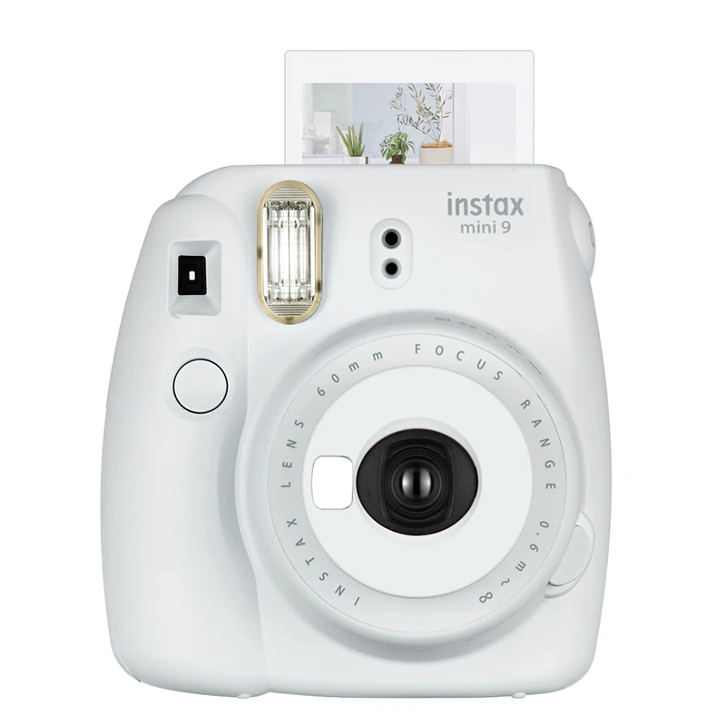 Новинка, 5 цветов, Fujifilm Instax Mini 9, комплект для фотоаппарата мгновенной фотосъемки с холщовым чехлом, чехол для переноски с плечевым ремнем, пленка Instax Mini - Цвет: Smoky White