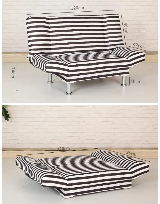 Modern 1.5M Length Folding Sofa Bed Adjustable Sofa Japanese Style Furniture Living Room Reclining Multifunctional Folding Sofa