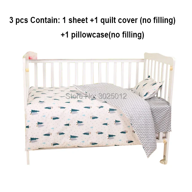 Green Tree-3pcs bedding set