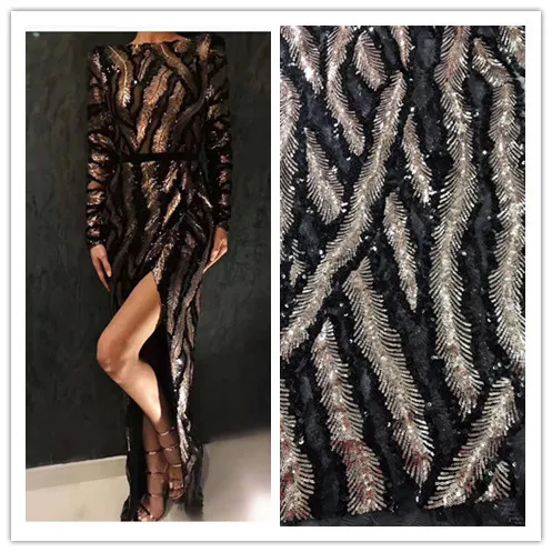 

Pretty embroidered tulle mesh lace fabric with sequins JIANXI.C-102225 african net lace fabric