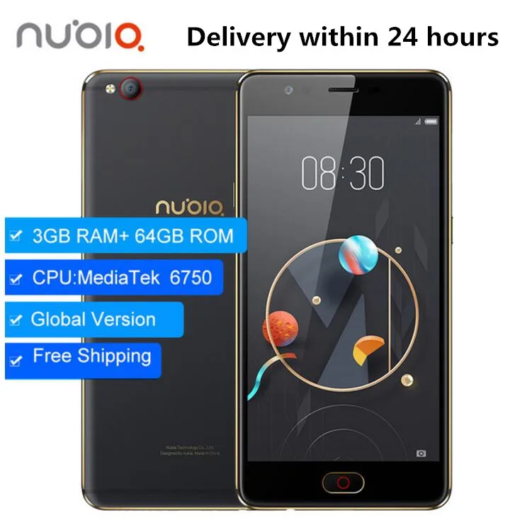 Original ZTE NUBIA M2 Lite Mobile Phone 4G LTE MT6750 Octa Core Android M 6.0 5.5" 3GB 64GB16.0MP 3000mAh Fingerprint Smartphone |