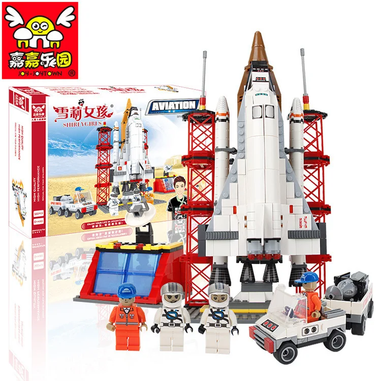 

aviation rocket ship launch station educational toys 2015 building blocks set Compatible with Lego children's toys gift 002969