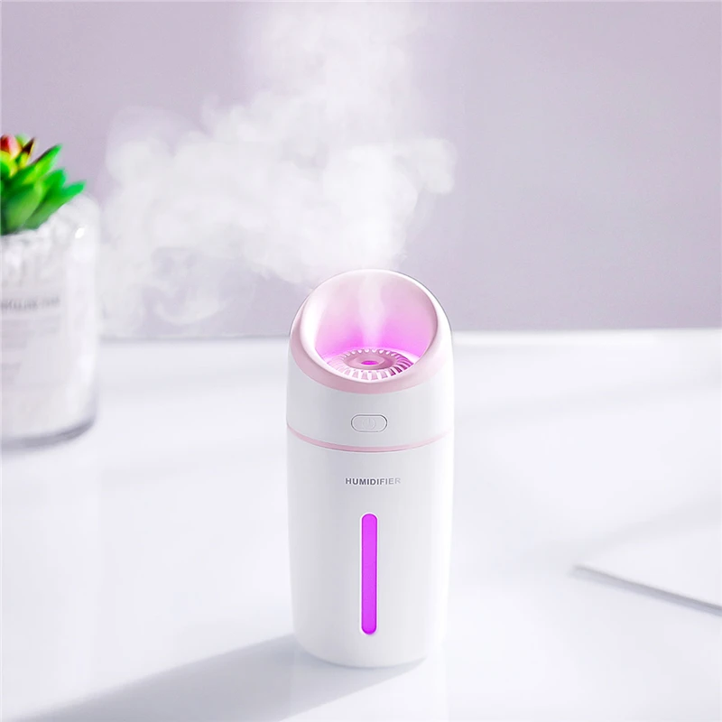 

320mLCar Humidifier Mist Maker Diffuser LED Lamp Night Light Aroma Diffuser Essential Oil Aromatherapy USB Fan For Home