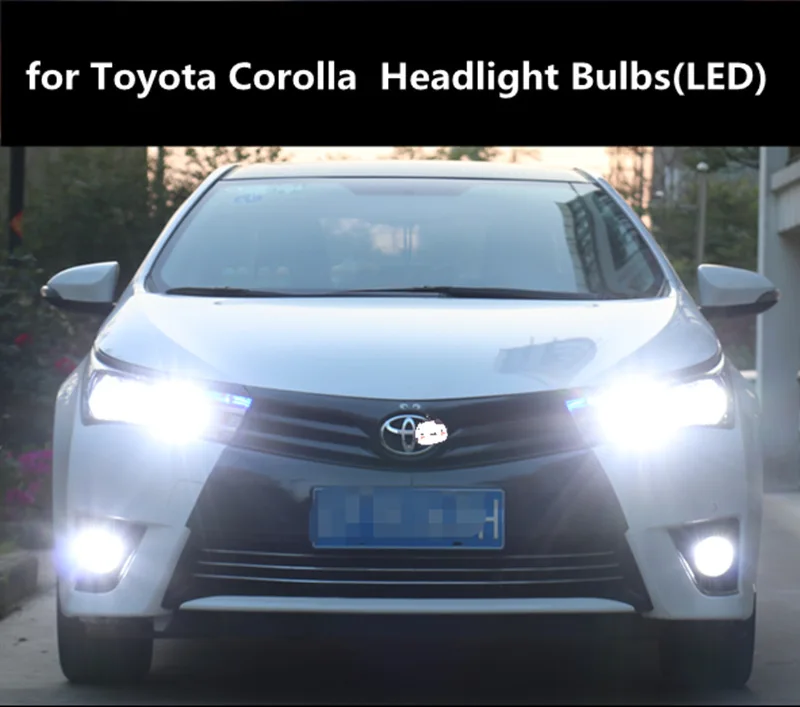 

car LED Headlight Kit Turbo Fan for Toyota Corolla 04-18 models LED 9005 HB3 h11 6000K Corolla Light Lamp Bulbs LED 12V 90w