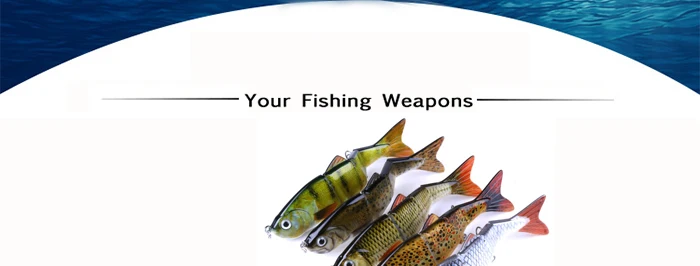 Fishing Lure 4 Segments Jointed Sections Swimbait Pesca Artificial Lure Treble Hooks 12cm 16.8g Pike Perch Fishing Tackle (2)