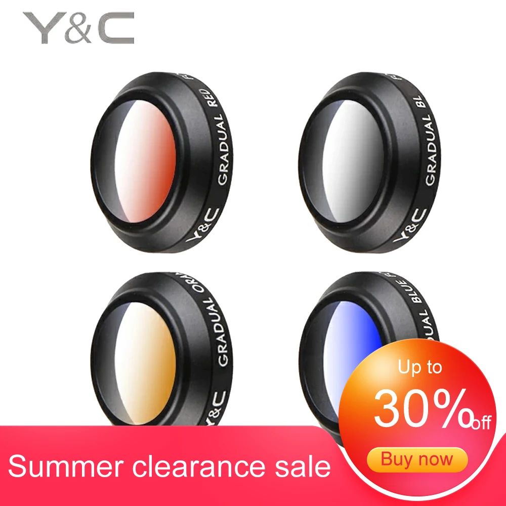 

1pcs YC Lens Filters Gradient Filter 4 Color for MAVIC Pro Drone Accessories