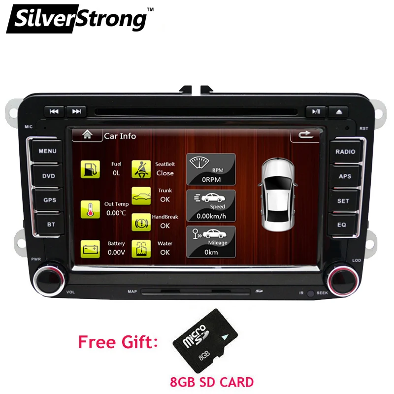 

SilverStrong Car DVD for Volkswagen Passat B6 B7 golf5 golf6 Touran Jetta caddy Transporter T5 polo for skoda