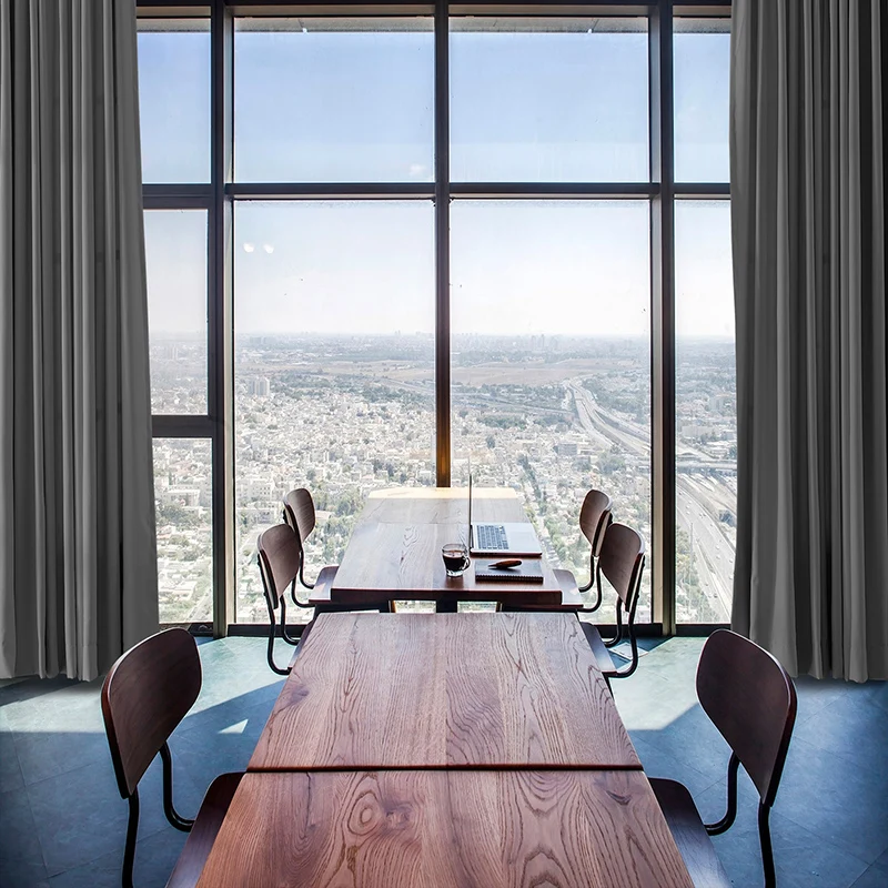 

ChadMade New Modern Style Solid 14 Colors Outdoor Curtain High Quality Comfortable Fabric Blackout Curtains