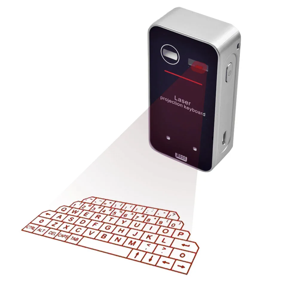 

Portable Wireless Bluetooth Laser Virtual Keyboard Projection Keyboard English For Smartphone PC Tablet Laptop Computer