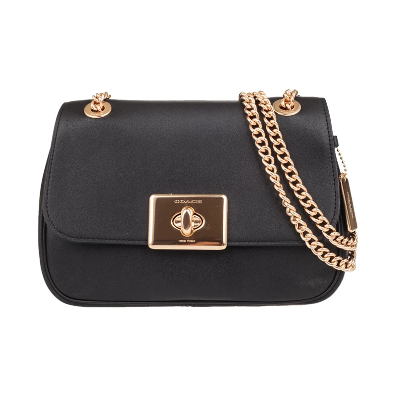 

COACH Cassidy Crossbody BLACK Smooth Leather And Gold Hardware F34828