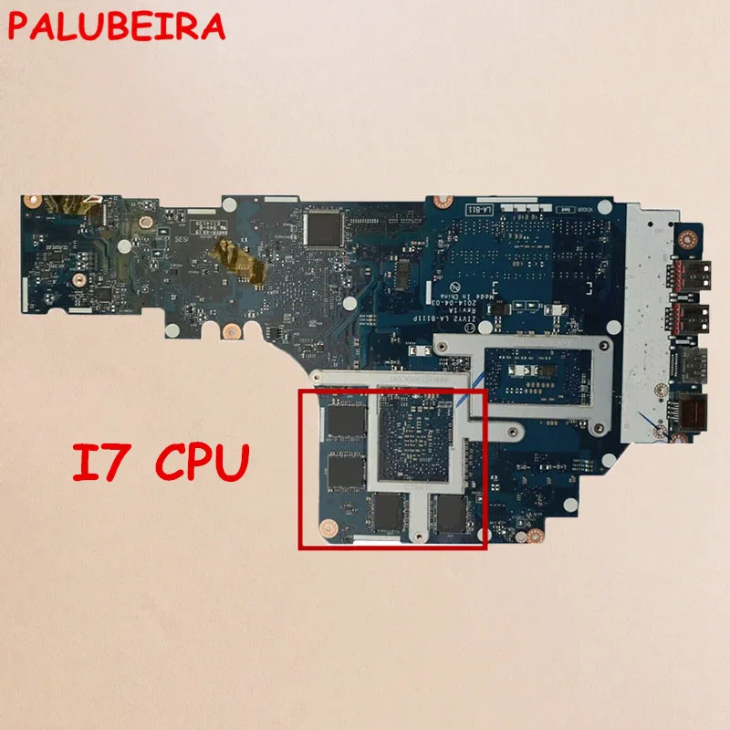 

PALUBEIRA High quality FOR Lenovo Ideapad Y50-70 Laptop Motherboard ZIVY2 LA-B111P SR1PX I7 CPU Tested