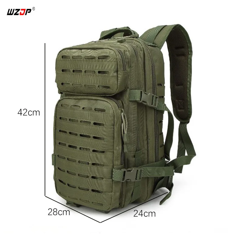 WZJP 3P Открытый тактический военный 20-35L Molle рюкзак Водонепроницаемый Многофункциональный рыболовный мешок высокое качество ткань Оксфорд сумка