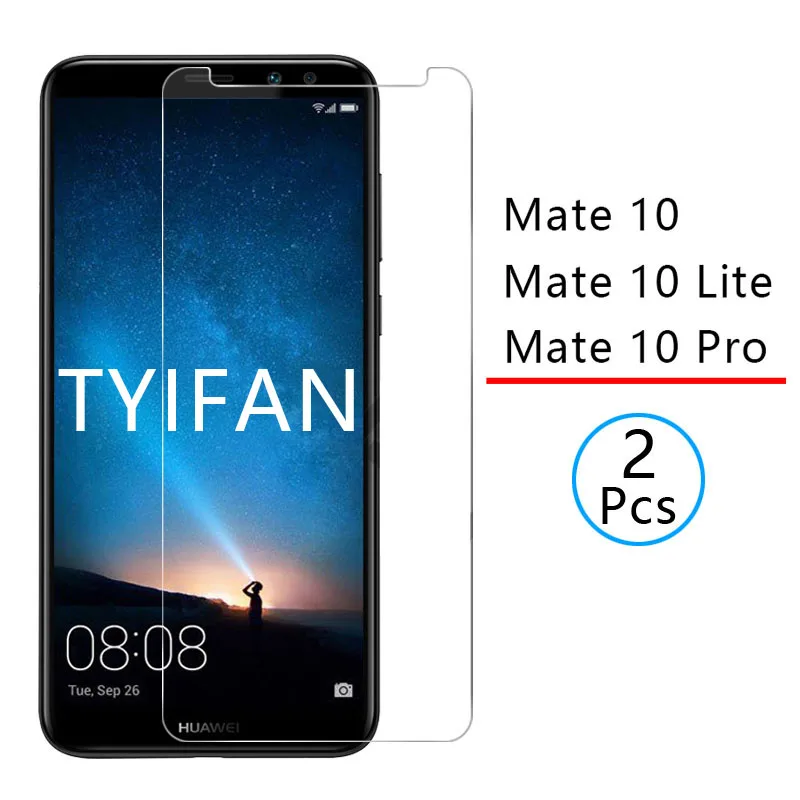 2 шт закаленное стекло для Huawei Mate 10 lite mate10 pro защитное протектор экрана на матовый