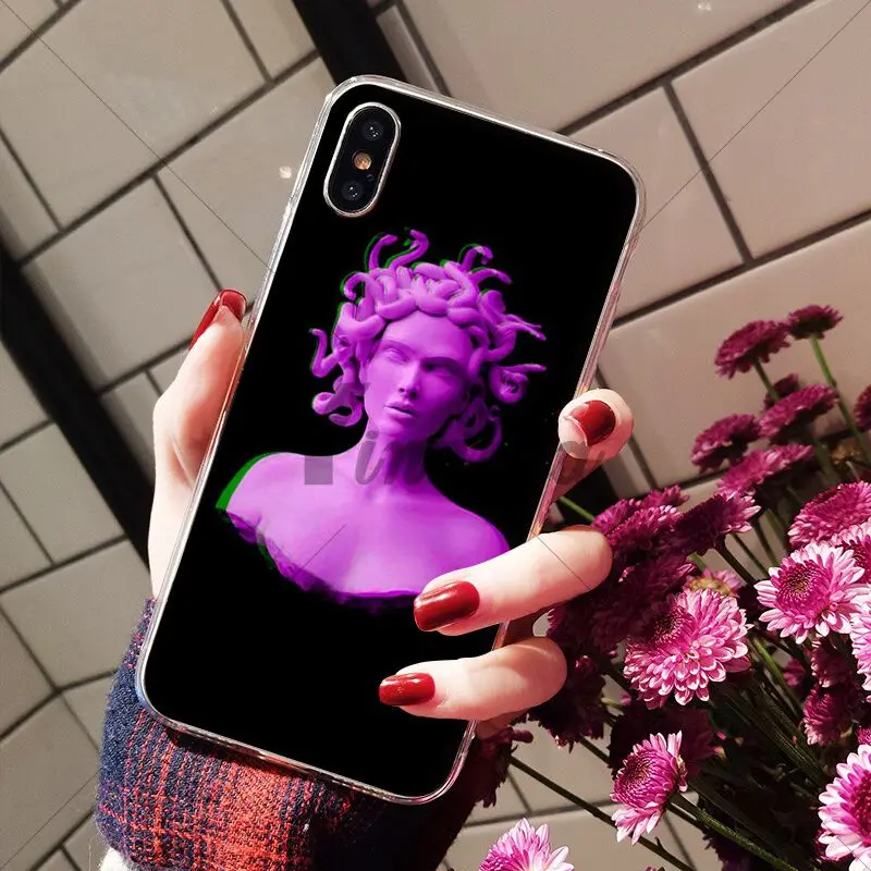 Medusa Vaporwave Glitch Art