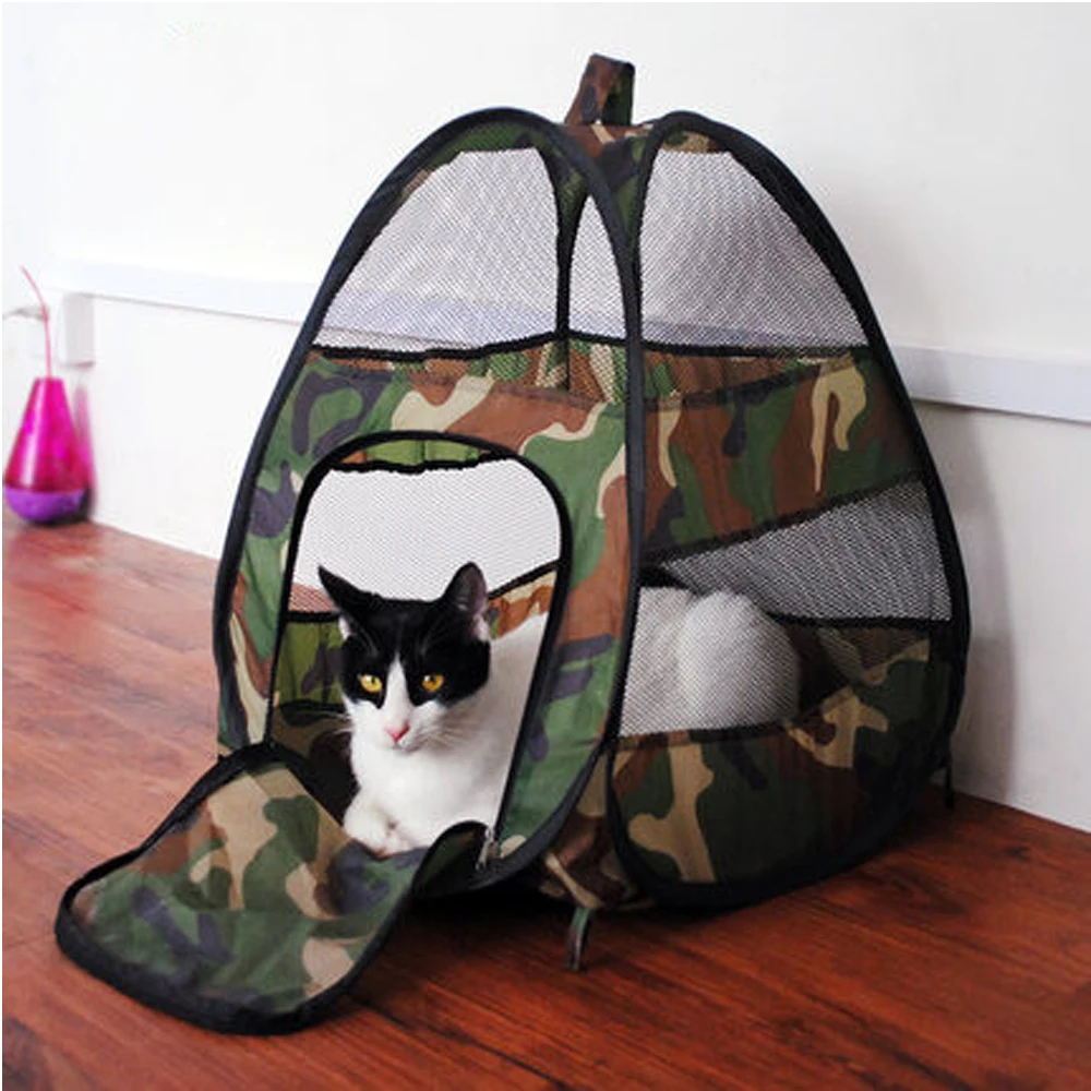 2015 New Pet Folding Cat Tent Dog House Rabbit Kennel Toys Cat Pad