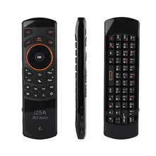 Rii i25A Mini 2.4G Wireless Keyboard Gaming Fly Air Mouse IR Extender Learning Remote Control For Android TV Remote TV Box PC original rii mini i7 2 4g wireless fly air mouse remote control motion sensing built in 6 axis for android tv box smart pc