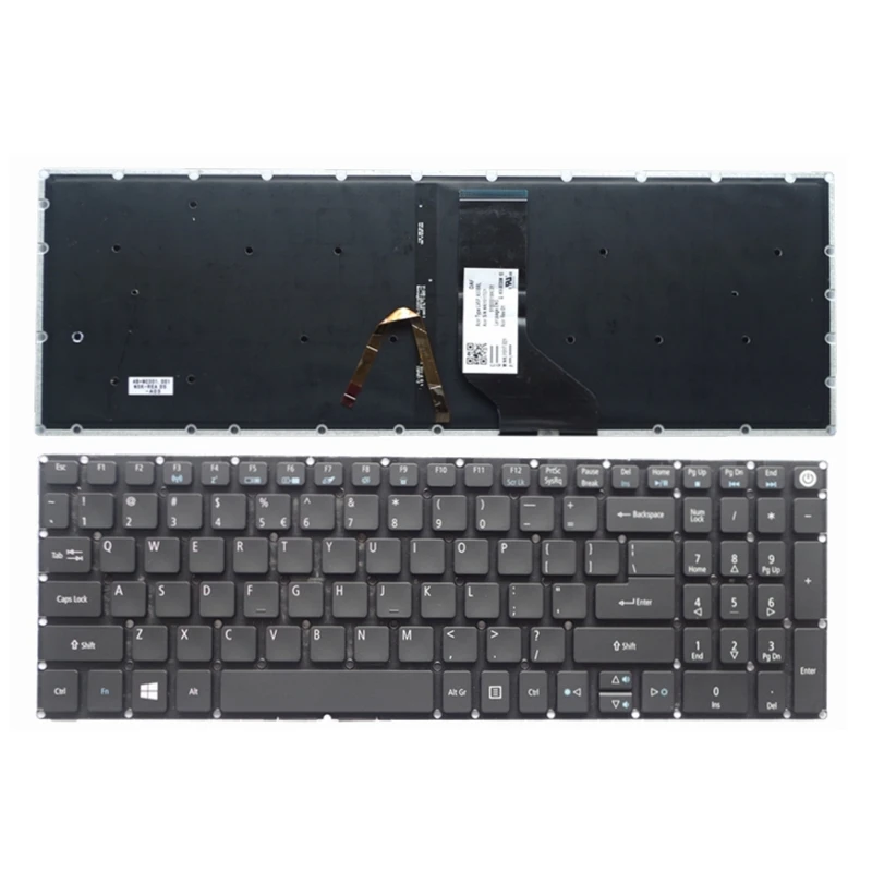 YALUZU US клавиатура ноутбука с подсветкой для acer Aspire E5-574 E5-574G E5-574T E5-574TG Английский