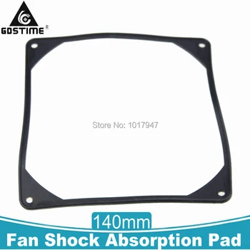 

20PCS lot 140MM X 140MM 14cm Anti-vibration Silicon Fan Gasket Noise Reducing Silencer Gasket Pad For PC