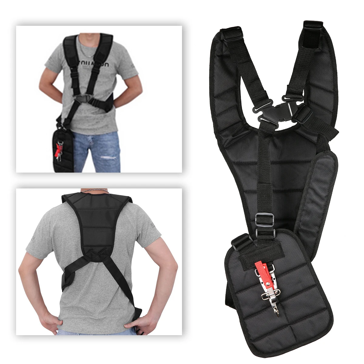 Trimmer Shoulder Harness Adjustable Padded Strap Garden Brush Cutter Strimmer Belt Garden Power Pruner Tools