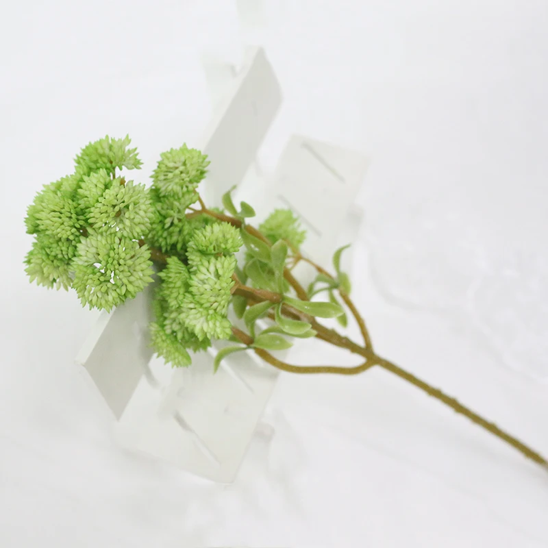 JAROWN Artificial Rice Tsai Ball Fruit Simulation Plastic Fake Flowers Wedding Decorative Home bonsai Decor Accessories (1)
