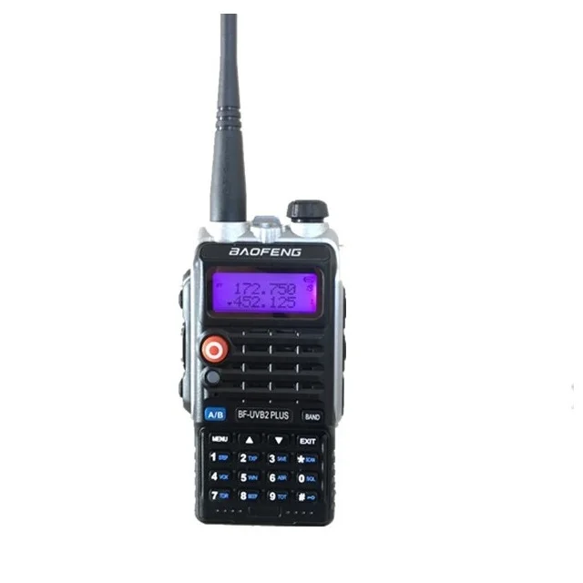 BAOFENG 8 Вт UV-B2 PLUS портативная рация 4800 мАч UHF VHF любительский портативный мобильный Ham CB радио сканер КВ трансивер Woki Toki UV-5R - Цвет: Silver radio