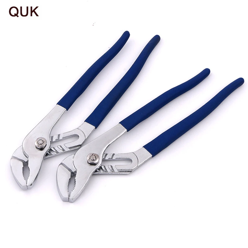 

QUK Adjustable Water Pump Pliers Wrench Plumbing Combination Pliers Quick-Release Straight Jaw Groove Joint Pliers Hand Tools