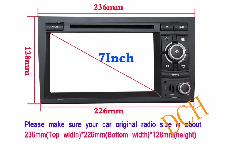 Cheap 7 inch Android 8.0 or 6.0 Octa Core CPU 4GB RAM 32GB ROM Car DVD Player Radio Stereo GPS For Audi A4 S4 RS4 SEAT EXEO 5