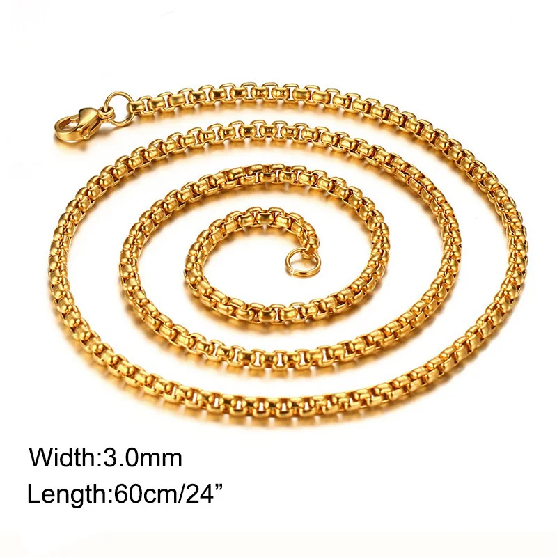 Ankh Cross Necklace for Men Gold Tone Stainless Steel Cut Out Crux Ansata Key To Life Egypt Pendant Box - Image 5