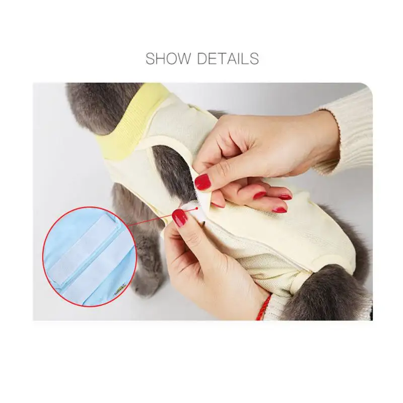 

Recovery Suit Sterilization Care Wipe Medicine Prevent Lick After Surgery Wear Recovery Cloth Suit for Cats Dogs Pets