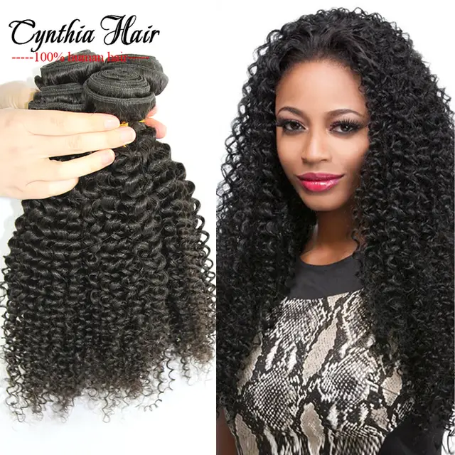 Afro Kinky Curly Natural Hair Sew In Extensions 4 Bundle Deals