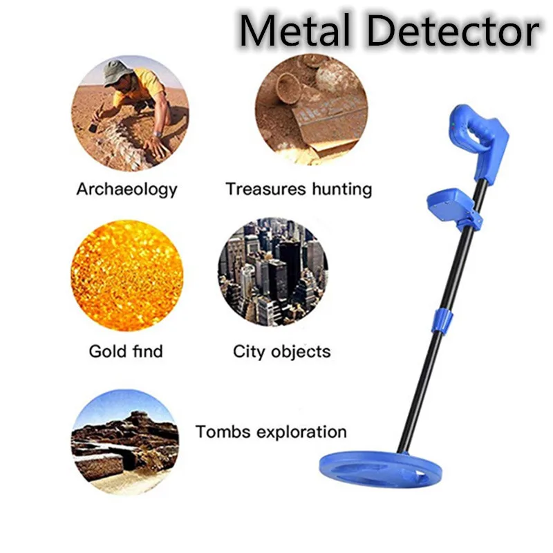 

Metal Detector Underground Treasure Hunter Gold MD-1011 for Kids Children's Day Gift Toy with High Sensitivity Adjustable Shaft