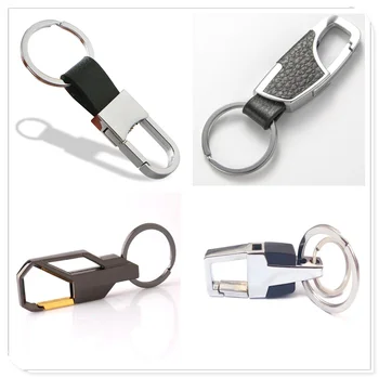 

leather Metal Men Car styling Key Ring Cover Chain Keychain keyring for BMW 330e M235i Compact 520d 518d 428i 530d 130i