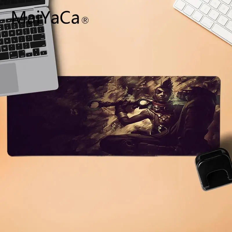 MaiYaCa игровой коврик для мыши ваши собственные коврики Ekko силиконовый коврик для мышки игра прочный резиновый коврик для мыши коврик