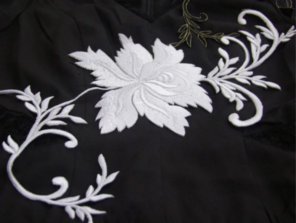 Free Shipping10pcs/Lot Embroidery White Motif Flower Sew On Iron On Patches Applique DIY Lace Free Shipping10pcs/Lot Embroidery White Motif Flower Sew On Iron On Patches Applique DIY Lace