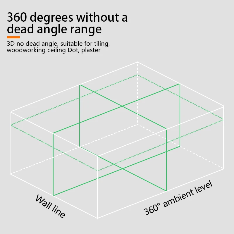 Weilian CE сертифицированный 12 линий 3D уровень самонивелирующийся 360 горизонтальный и вертикальный крест супер мощный зеленый лазерный луч линии